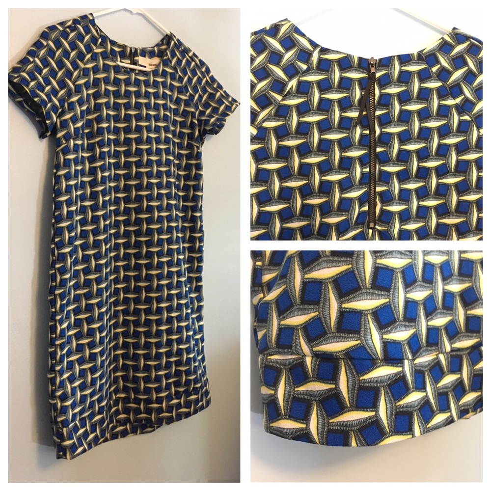 ✨Sans Souci Patterned A-Line Retro Dress Size Sm